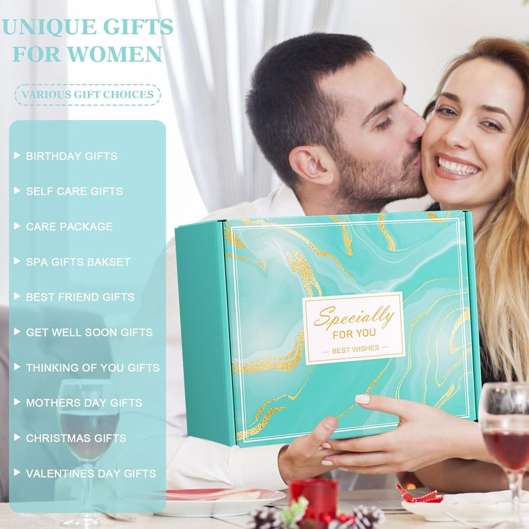 Birthday Gifts for Women Self Care Gift Set, Relaxing Spa Gifts Basket Women Care Package Get Well Soon Gift, Unique for Mom Wife Grandma Her Friend Sister, Thinking of You Presents