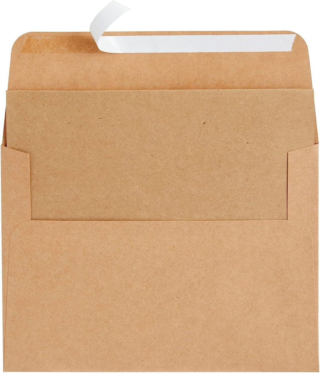 50 Pack Blank A7 Kraft Paper Cards and Envelopes, All Occasion 5X7 Note Cards for Invitations, Open When Letters