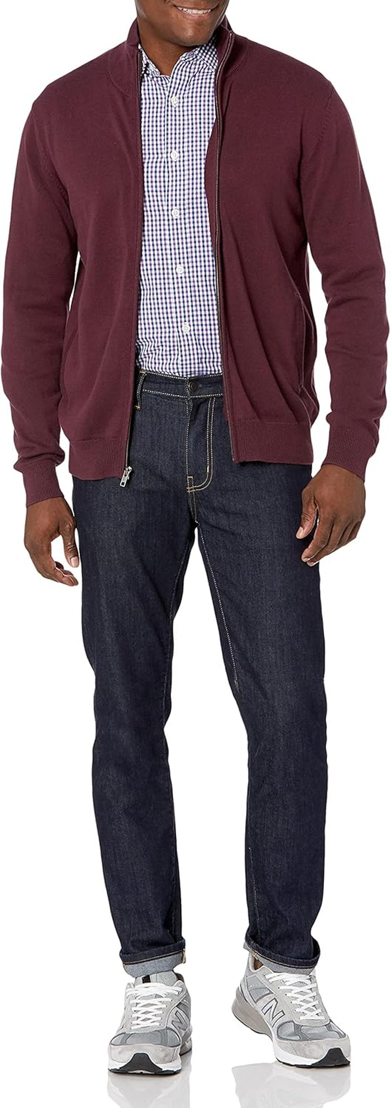 Amazon Essentials Men'S Regular-Fit Long-Sleeve Casual Poplin Shirt