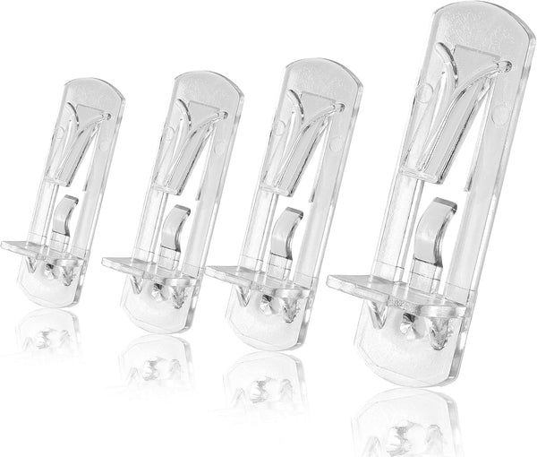 10Pcs Locking Shelf Pins – 5Mm Cabinet Shelf Pegs, Clear Plastic Shelf Clips for 5/8" Thick Board