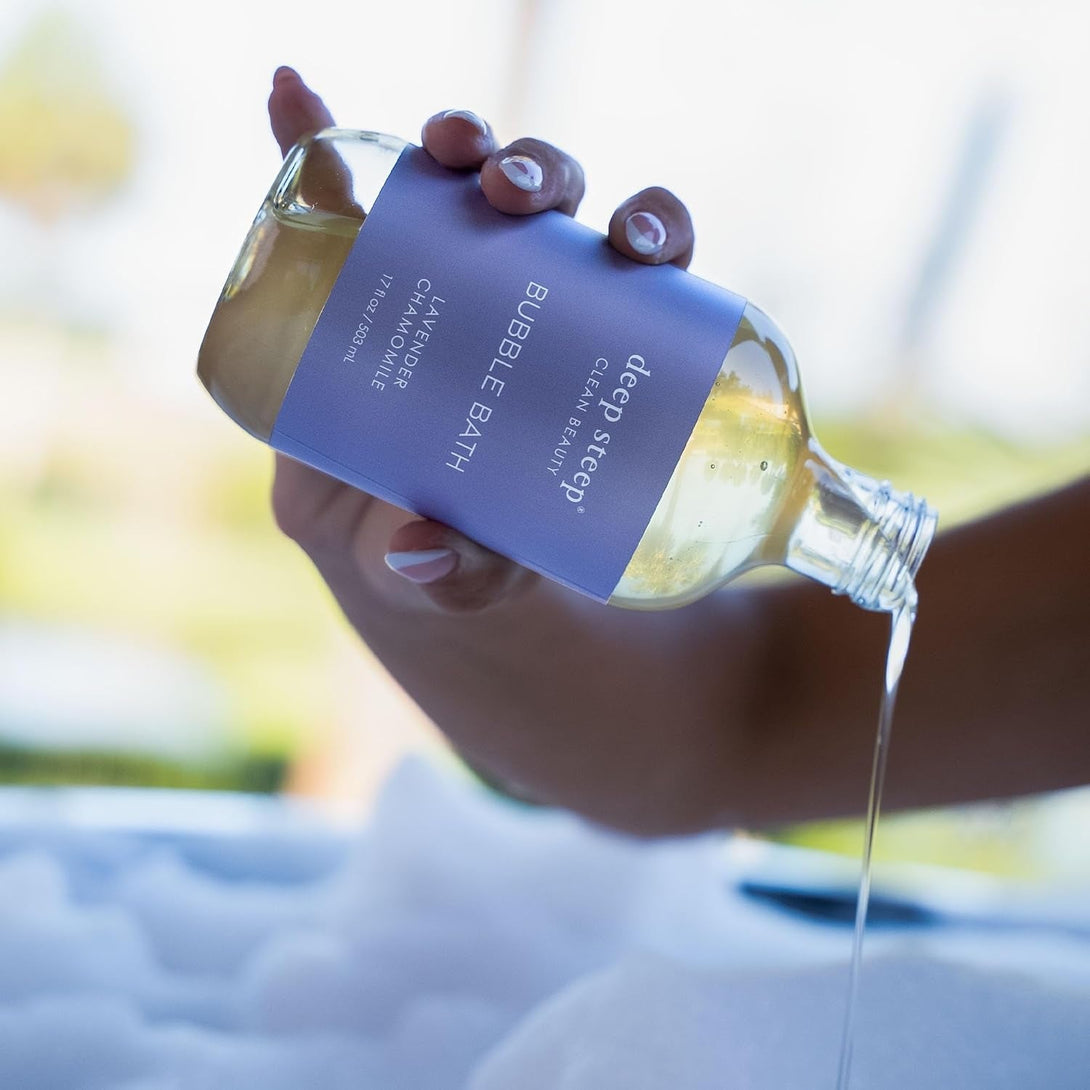 Deep Steep Bubble Bath 17Oz (Pack of 1) (17 Fl Oz (Pack of 1), Lavender Chamomile)