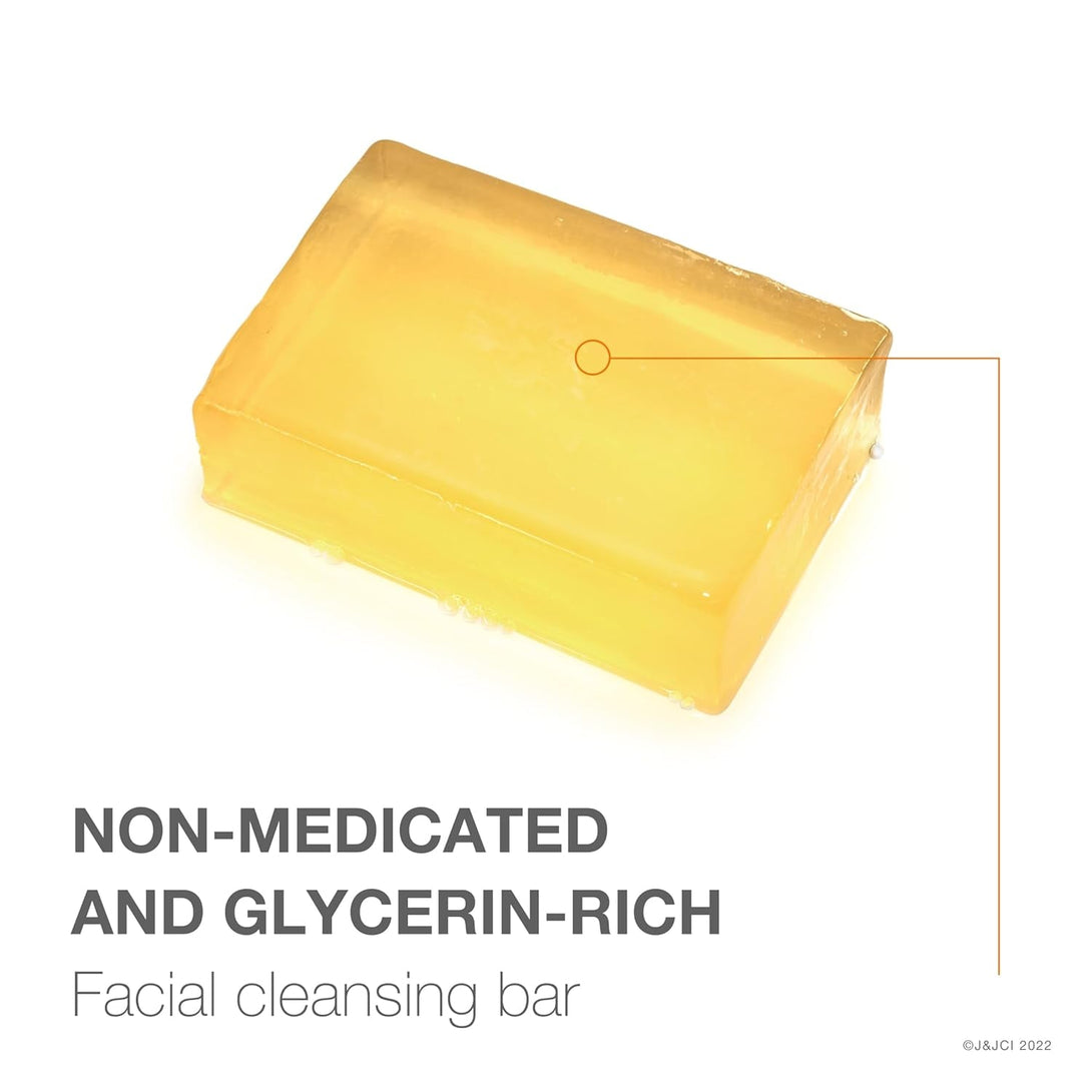 Neutrogena Facial Cleansing Bar Treatment for Acne-Prone Skin, Non-Medicated & Glycerin-Rich Formula Gently Cleanses without Over-Drying, No Detergents or Dyes, Non-Comedogenic, 3.5 Oz
