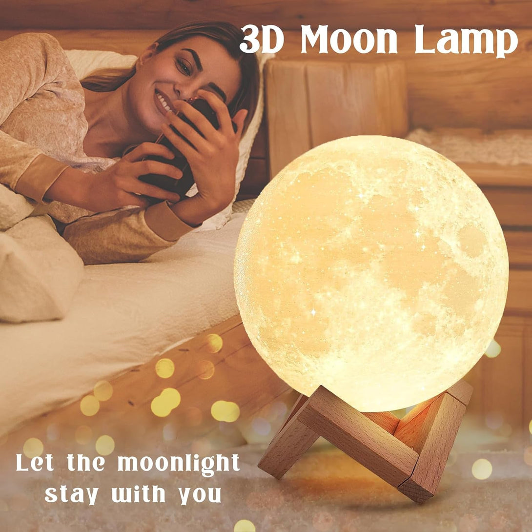 Birthday Gifts for Women Self Care Gifts Get Well Soon Gifts Baskets for Women after Surgery with Moon Lamp, 11PC Spa,Thinking of You Gift, Care Package for Mom Friend (Cyan)