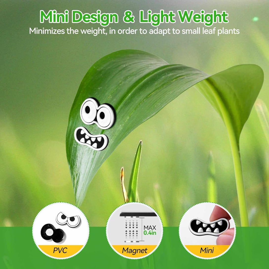 Plant Magnets Eyes Mouth for Potted Plants， 8 PCS Fridge Magnets Monster Magnet Eyes, Funny Plants Pins Lndoor Outdoor Kitchens Whiteboard Office Plants Accessories