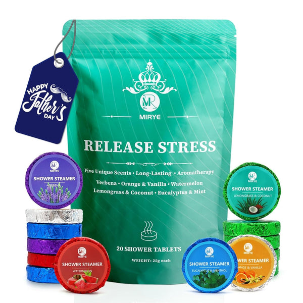 Shower Steamers Aromatherapy, 20-Pack Shower Bombs with Natural Essential Oils, Stress Relief Self Care Birthday Gifts for Women, Men, Mothers Day Gifts for Mom, Her, Travel Essentials