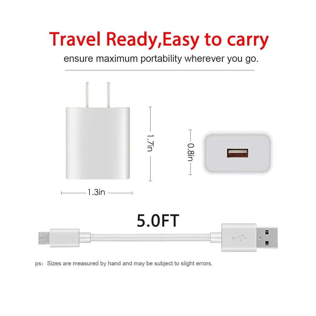 5FT Charging Power Cable Cord 9V for Arlo Pro, Pro2, Essential Spotlight XL/XL 2Nd, Wyze Cam Pan V3/V2, Netvue, Blink, Yi Home Camera, Oculus Go, Kasa Cam Wall Charger Adapter Replacement