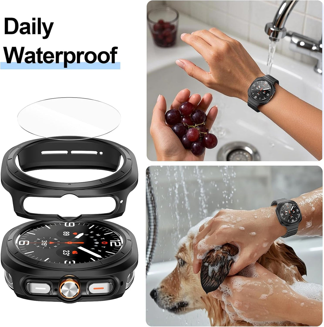 5-Pack Case with Screen Protector for Samsung Galaxy Watch Ultra 47Mm (2024)