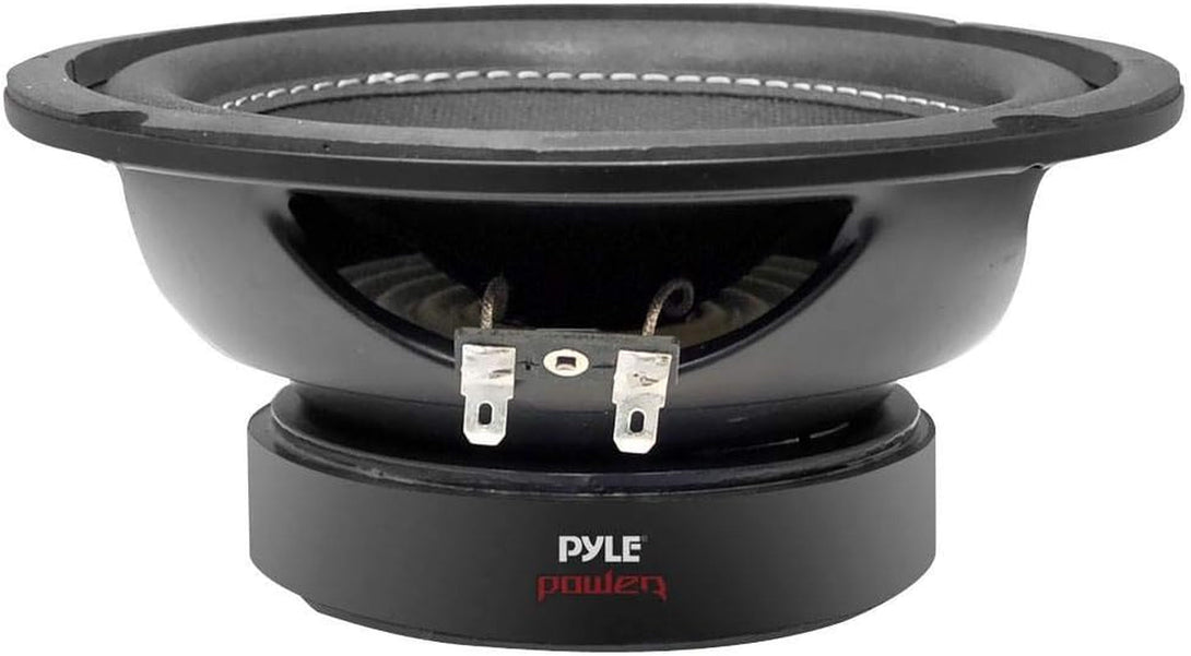 Pyle Car Vehicle Subwoofer Audio Speaker - 6.5 Non-Pressed Paper Cone, Black Plastic Basket, Dual Voice Coil 4 Ohm Impedance, 600 Watt Power, Foam Surround for Vehicle Stereo Sound System -PLPW6D