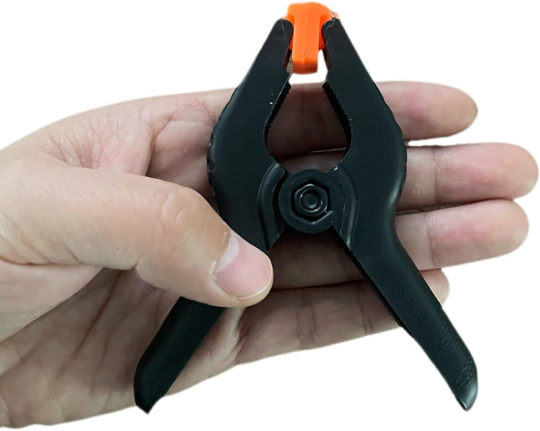 10 Packs of 3.5 Inch Professional Plastic Small Spring Clamps Heavy Duty for Crafts and Backdrop Clips Clamps for Backdrop Stand,Photography, Home Improvement and so On