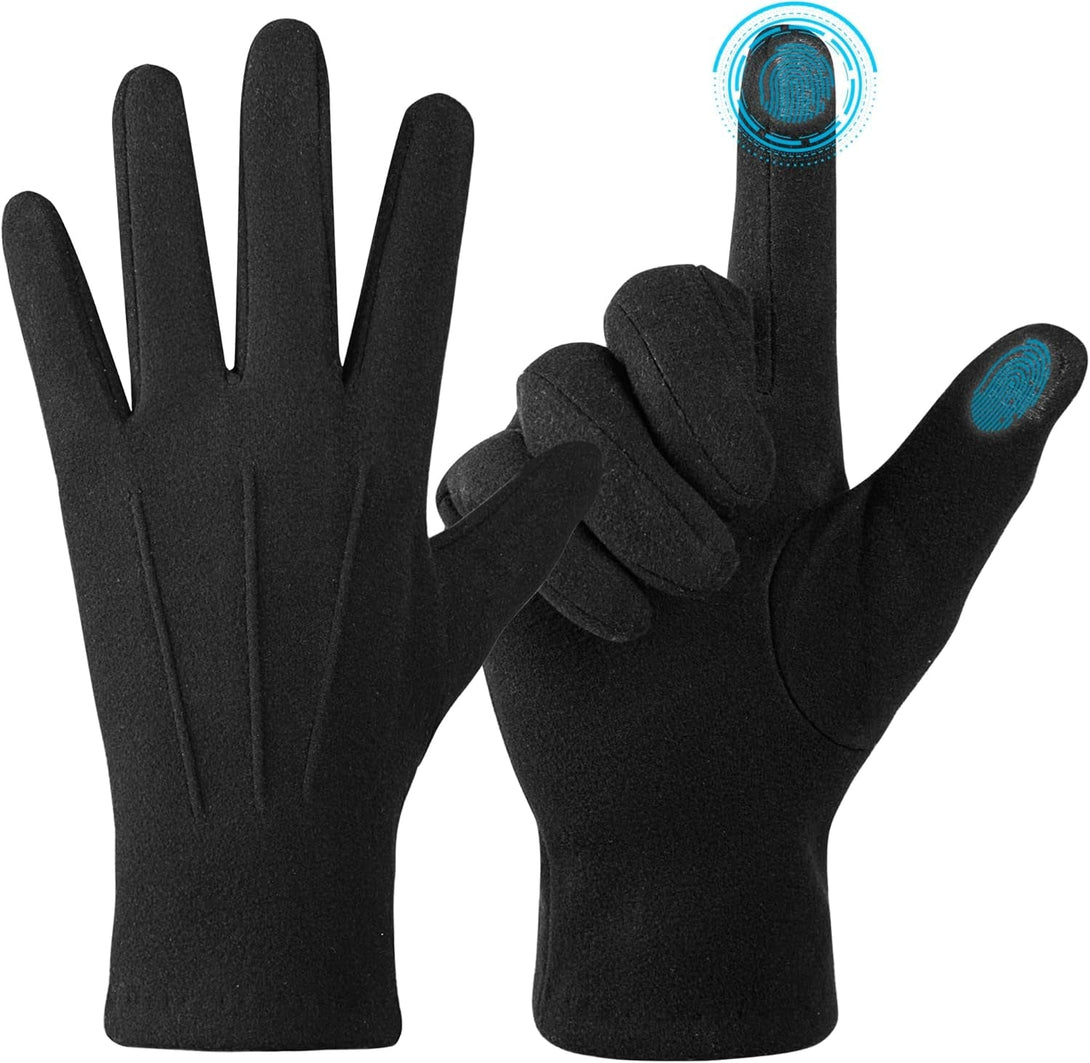 Winter Womens Cashmere Gloves with Finger Touchscreen Texting Wool Lined Outdoors Windproof Warm Gloves