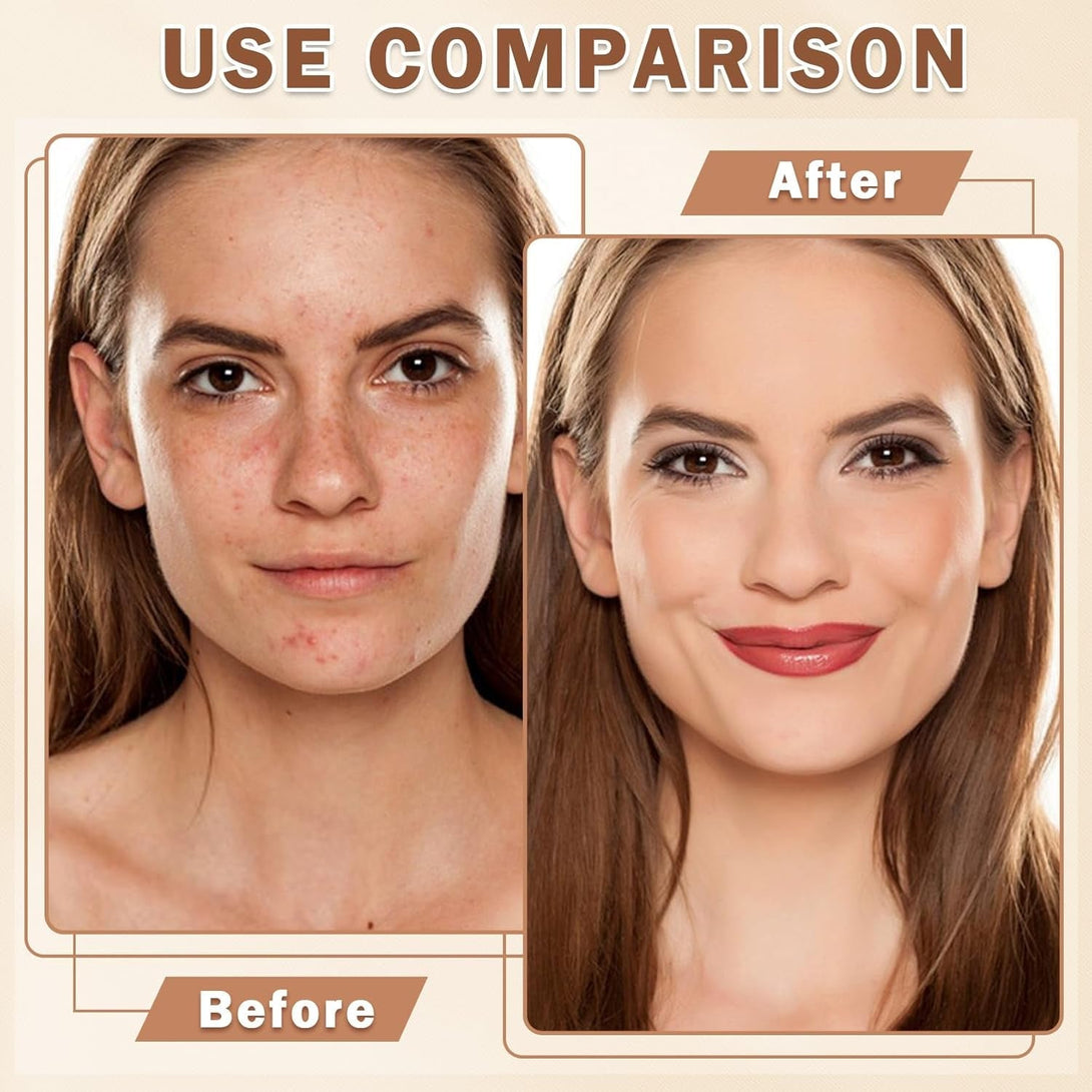 Airbrush Foundation Makeup with Primer,Breathable Blendable Foundation Full Coverage with Anti-Aging Ingredients for Smooth Radiant Skin (01 Natural)