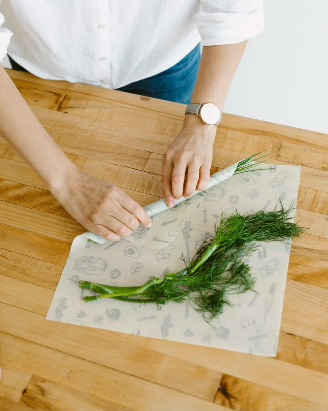 The Original Beeswax Food Storage Wrap - Set of Two 13" Natural Square Sheets