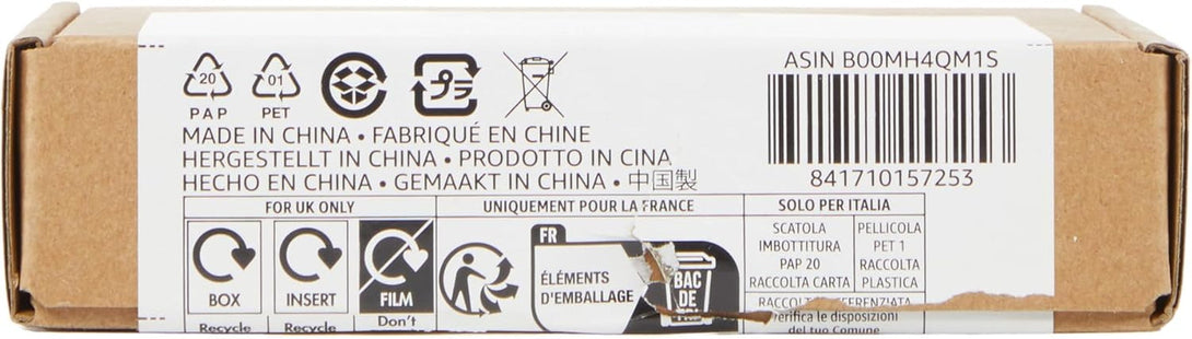Amazon Basics 8-Pack 9V Alkaline Batteries, 5-Year Shelf Life - for Smoke/Co Detector, Electronics & Audio