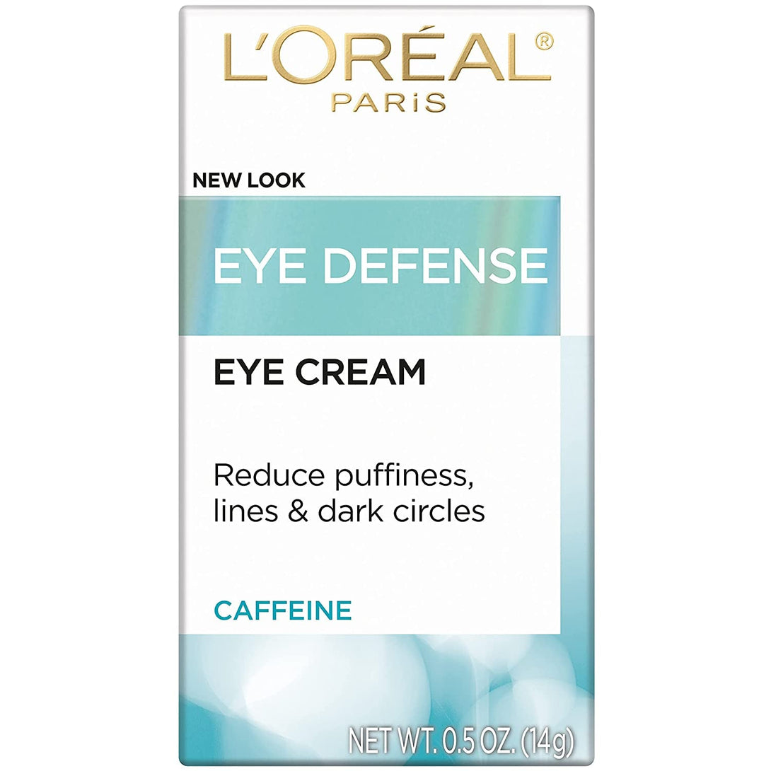 L'Oreal Paris Dermo-Expertise Eye Defense Eye Cream with Caffeine and Hyaluronic Acid 0.5 Oz