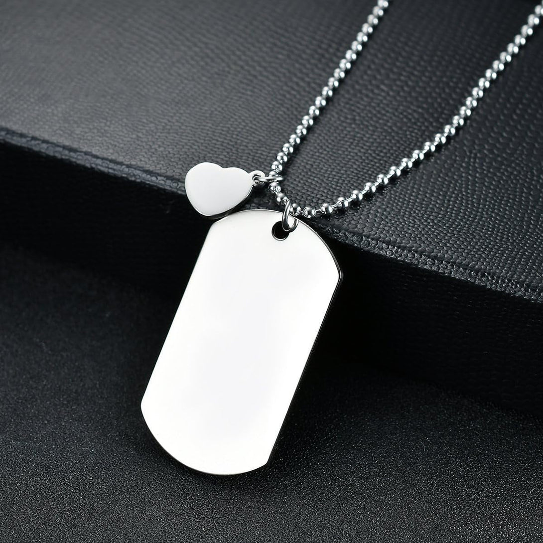 To My Son Dog Tag Necklace from Dad Best Wish to My Son Never Forget How.Love Dad Pendant Necklace,Inspirational Gifts for Son and Men Military Jewelry