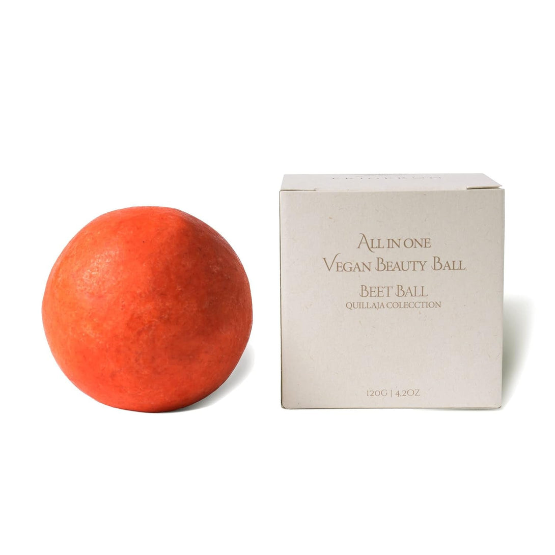 All-In-One Vegan Cruelty-Free Natural Ingredients Handmade Red Beet Shampoo Bar with Zero Waste Box Packaging