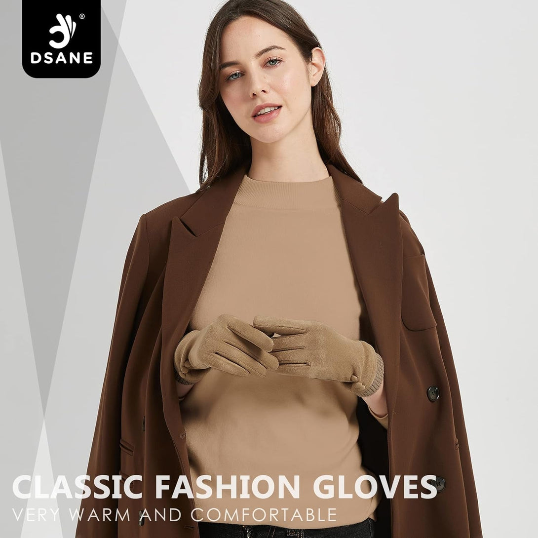 Women'S Winter Touch Screen Texting Phone Windproof Gloves - Fleece Lined, Thick Warm Gloves
