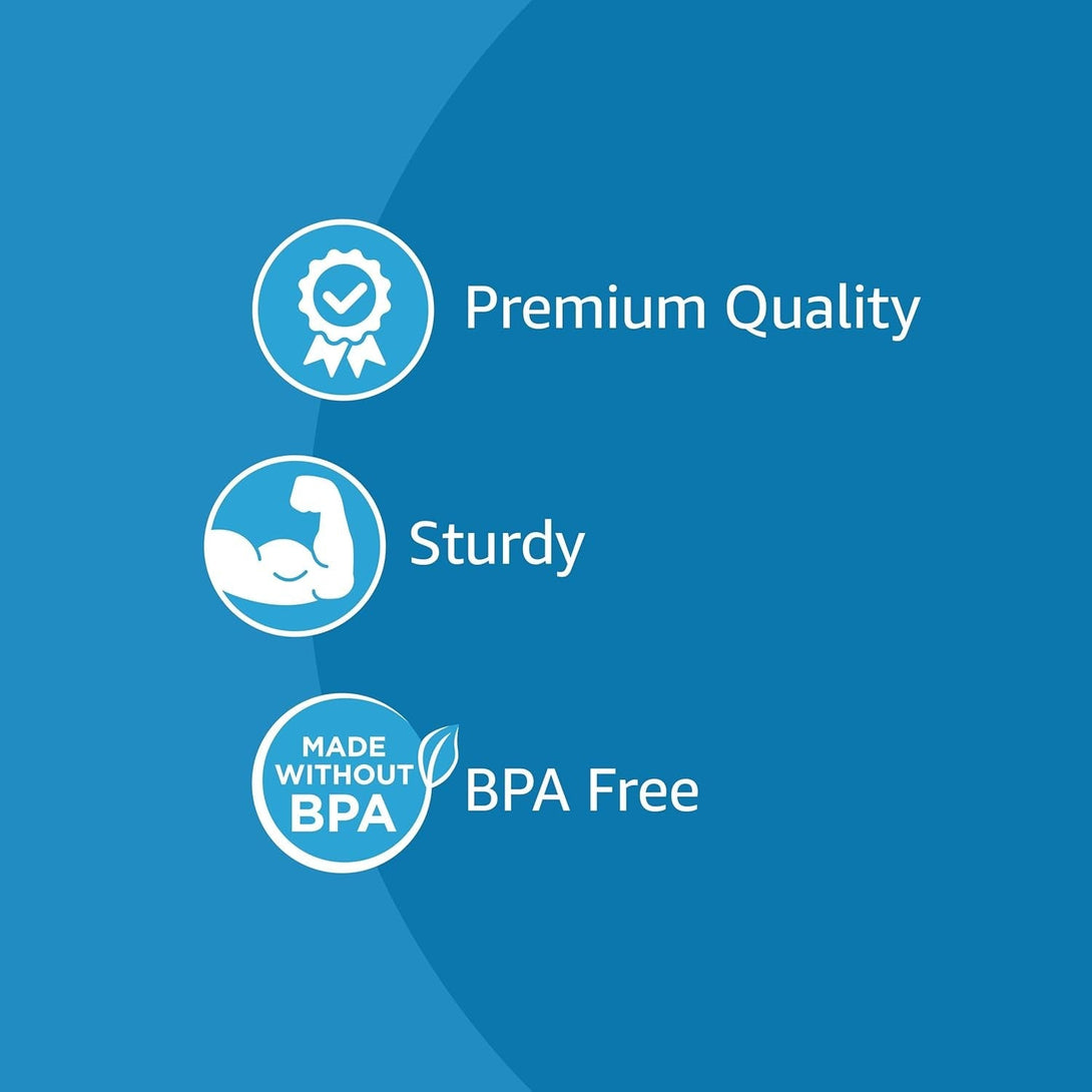 Amazon Basics Disposable Clear Assorted Cutlery Set, Premium Quality, 192 Count, Large Combo Pack Forks, Spoon and Knives