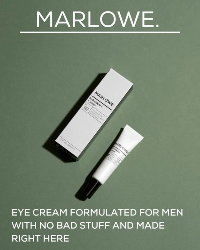 No. 127 Mens Eye Cream with Vitamin C, Caffeine and Moisturizing Squalane for Puffiness, Wrinkles & Dark Circles, Targeted under Eye Skin Care, 0.5 FL Oz