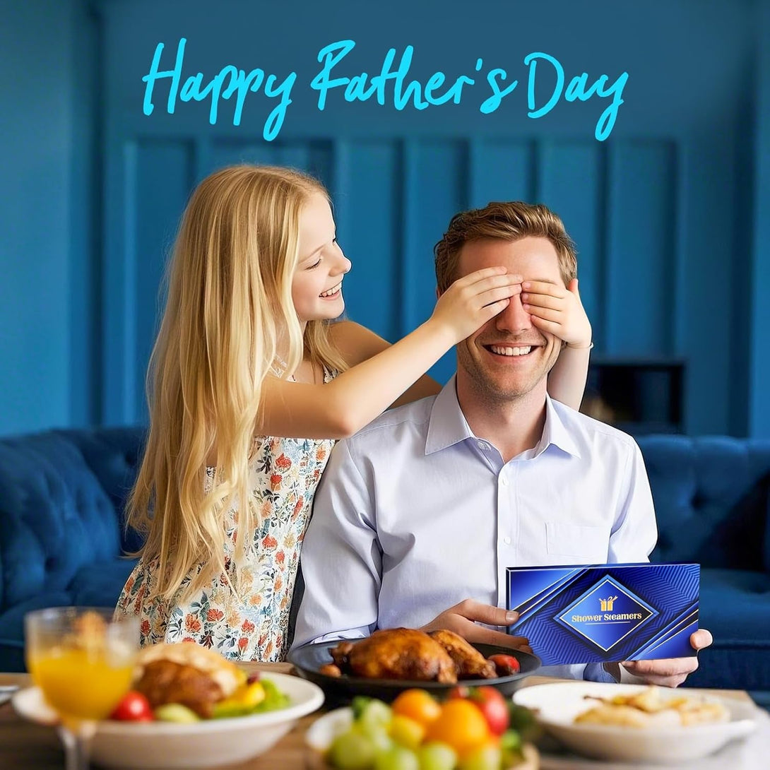 Dad Gifts for Fathers Day from Daughter Son Wife:Shower Steamers for Men, Shower Bombs Aromatherapy with Natural Essential Oils, Relaxation & Self Care Birthday Gifts for Men Husband Him