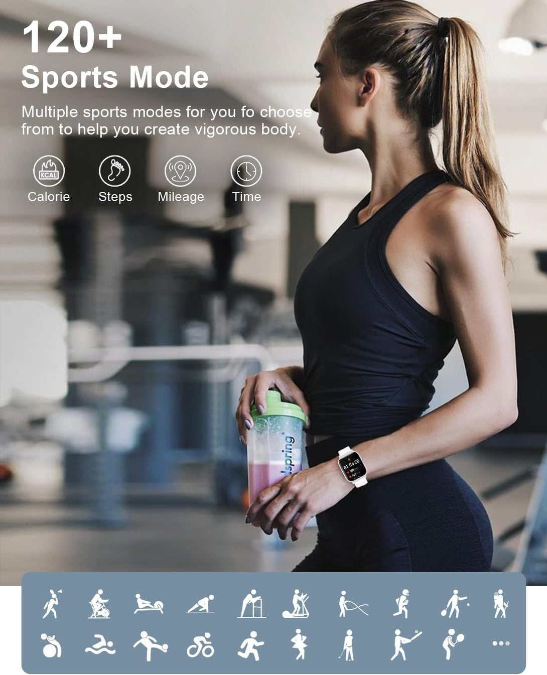 Smart Watches for Women Men [Make/Answer Calls/Ai Voice/Female Health] Android Phones Iphone Compatible, 1.83”Fitness Tracker Watch for Women Activity Trackers and Smartwatch, 120+ Sport Modes