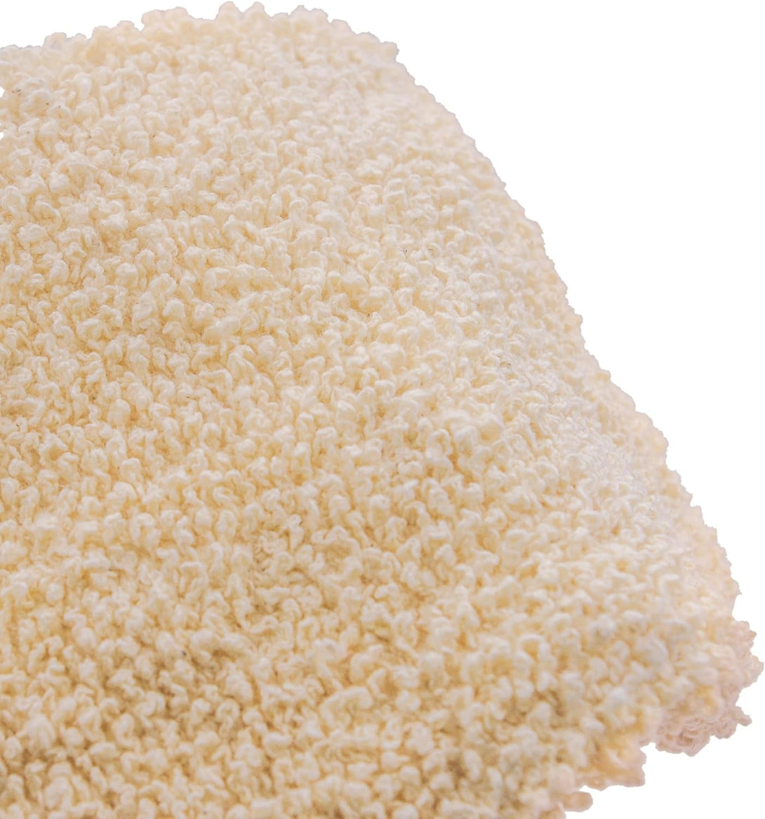(4 Pack) Natural Exfoliating Cotton Bath Mitt Shower Gloves Loofah Washcloth Sponge Machine Washable Body Scrubber (Gentle Ramie)