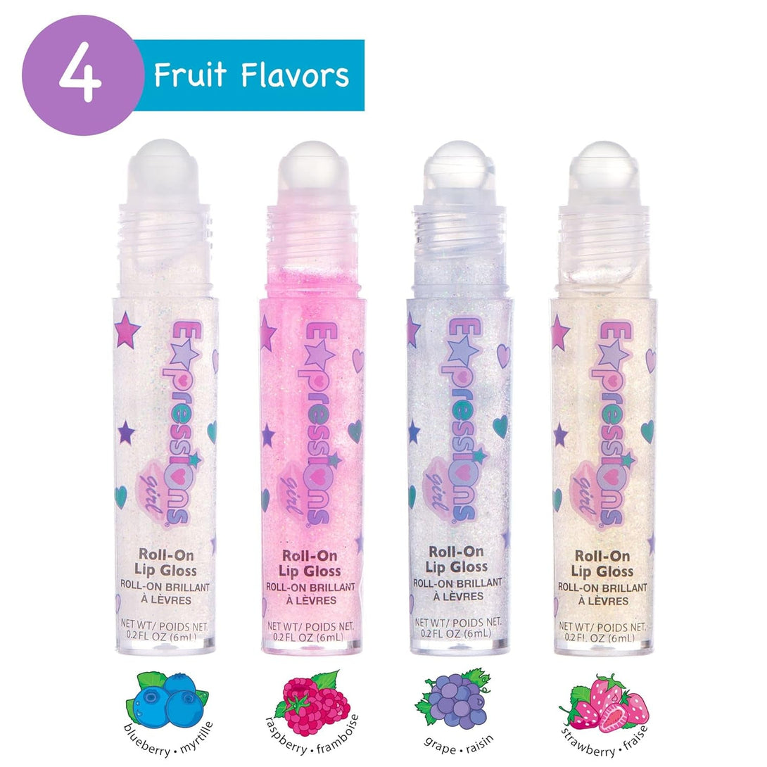 12Pc Lip Gloss Necklace, Fruit Flavored Lip Gloss Set, Lip Gloss Value Pack, Teen Girls Party Favors, Non Toxic Lip Gloss Necklaces for Girls