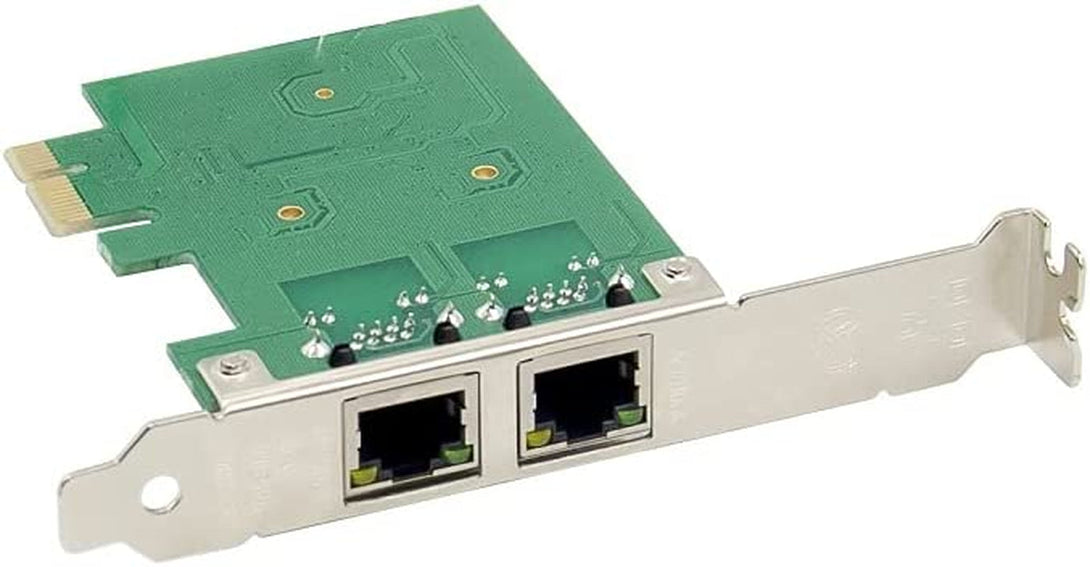 XM-NA3820 PCI-E 2-Port Dual 10/100/1000Mbps Gigabit Ethernet PCI Express (Pcie X1) Server Network Card/Network Adapter, Realtek RTL8111F Chipset, Windows 11 & Linux Supported