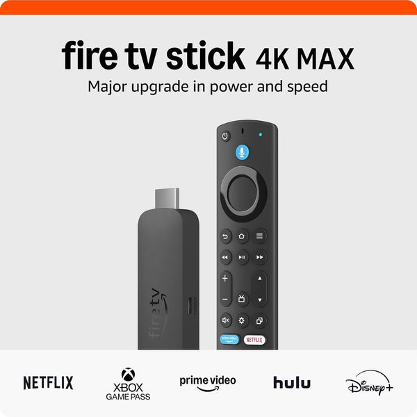Amazon Fire TV Stick 4K Max Streaming Device (Newest Model) Supports Wi-Fi 6E, Free & Live TV without Cable or Satellite