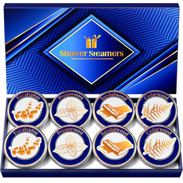 Dad Gifts for Fathers Day from Daughter Son Wife:Shower Steamers for Men, Shower Bombs Aromatherapy with Natural Essential Oils, Relaxation & Self Care Birthday Gifts for Men Husband Him