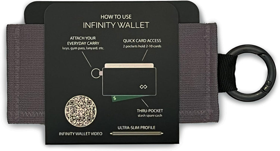 Minimalist Wallet for Men and Women (Solid Silver)