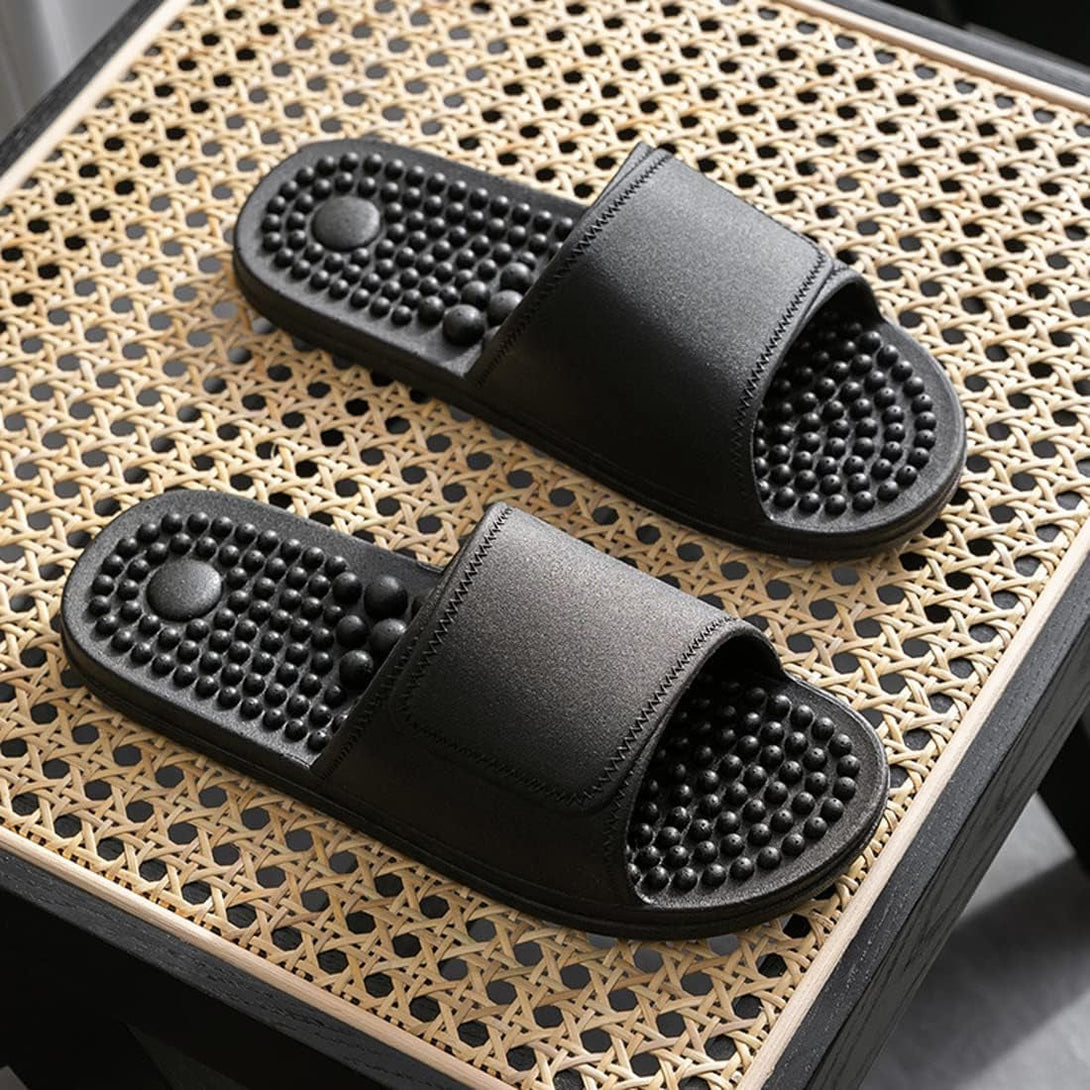 Health Foot Massage Slippers Acupressure Point Care Magnet Therapy Promoting Blood Circulation Myofascial Release Trigger Point Acupuncture Relaxation Gifts for Parents