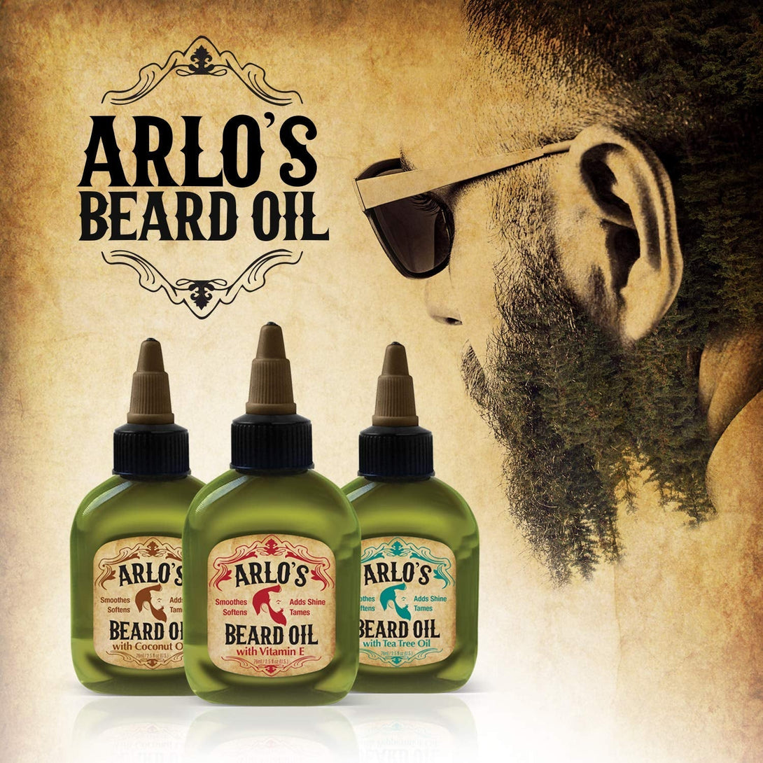 Arlo'S 99% Natural Original Beard Oil, Pro-Growth Growth Enhancer, 2.5 Fluid Ounce