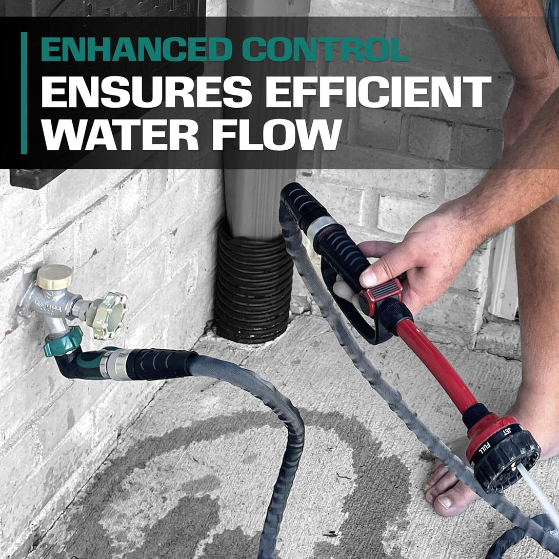 2WAYZ 90 Degree Hose Elbow Angle Connector with Shut off Valve - 2023 Heavy Duty Model, Water Hose Fittings, 90 Degree Hose Elbow with Two Shut Offs, Compatible with Garden Hose and Spigot, Green