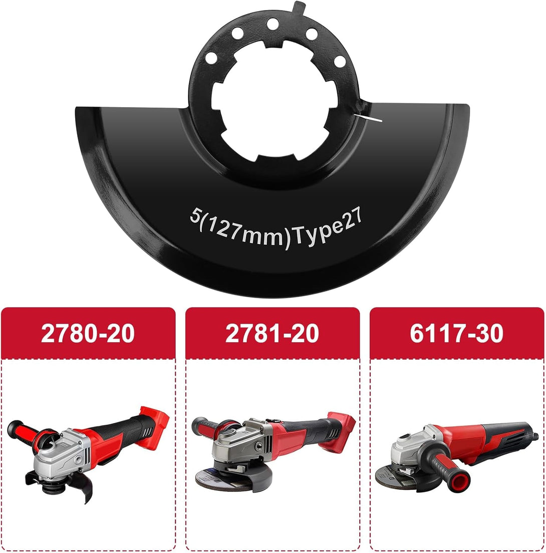 Angle Grinder 43-54-1220 5" Type 27 Wheel Blade Guard Fits for Milwauk-Ee Angle Grinder 2780-20, 2781-20, 6117-30, 6117-31, 6124-30
