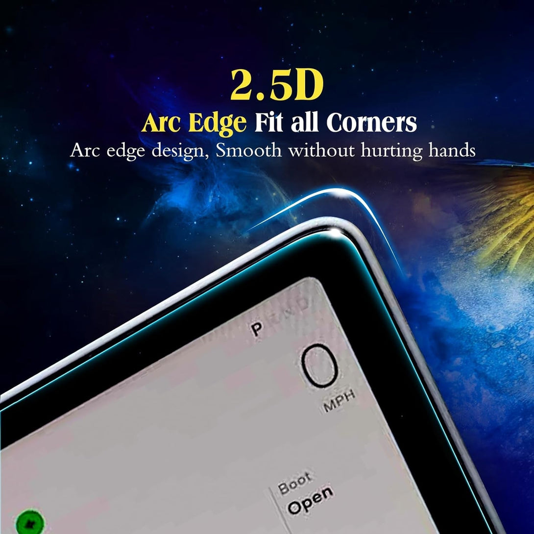 3Pcs 2024 2025 2023-2020 Audi Q7 / Q8 10.1-Inch Screen Protector Navigation a Smaller 8.6-Incher Located Below,Dashbord Tempered Glass Protective Film