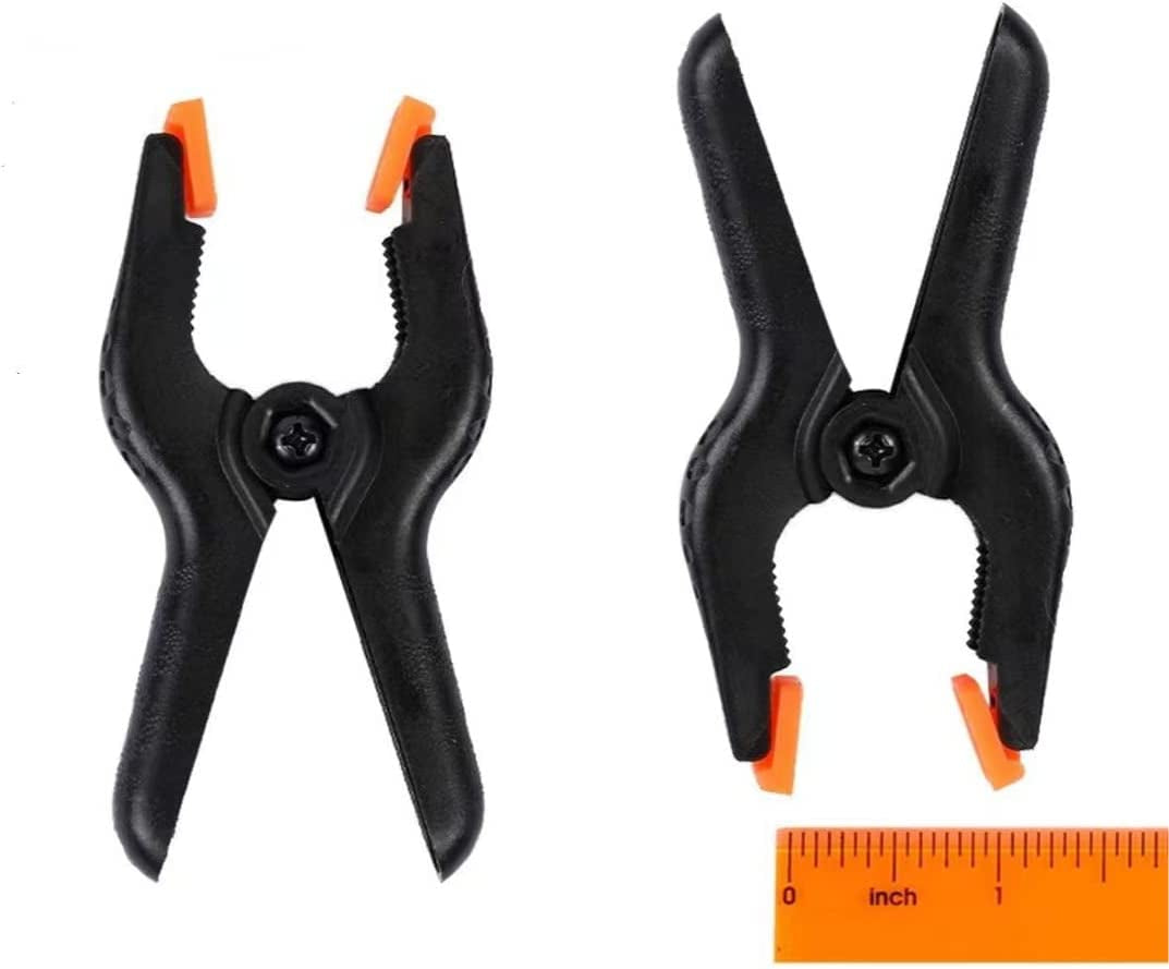 10 Packs of 3.5 Inch Professional Plastic Small Spring Clamps Heavy Duty for Crafts and Backdrop Clips Clamps for Backdrop Stand,Photography, Home Improvement and so On