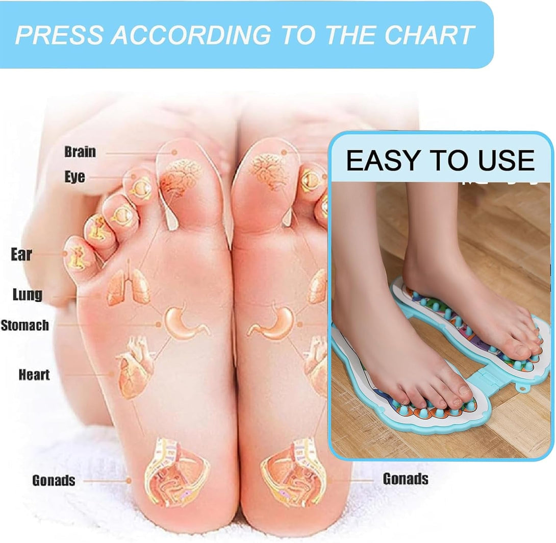 Acupressure Socks and Gloves - 4 Pcs Reflexology Socks with Tools, Tutorial Reflexology Gloves with Massage Sandal, Pain Relief Acupuncture Socks for Foot Massage，Updated Model