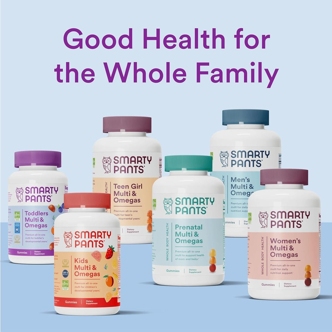 Smartypants Kids Probiotic Immunity Gummies: Prebiotics & Probiotics for Digestive Health and Immune Support Supplement, Gluten Free, Vegan, Grape Flavor, 60 Count (30 Day Supply)