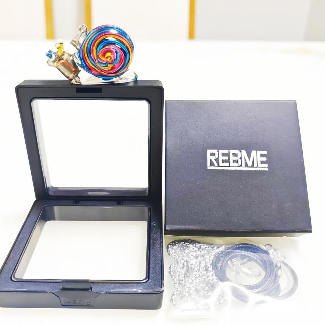 Unique Snail Pendant Necklace Multifunctional Steampunk Environmentally Friendly Design Jewelry Gift for Nature Lovers,Men,Women & Teens