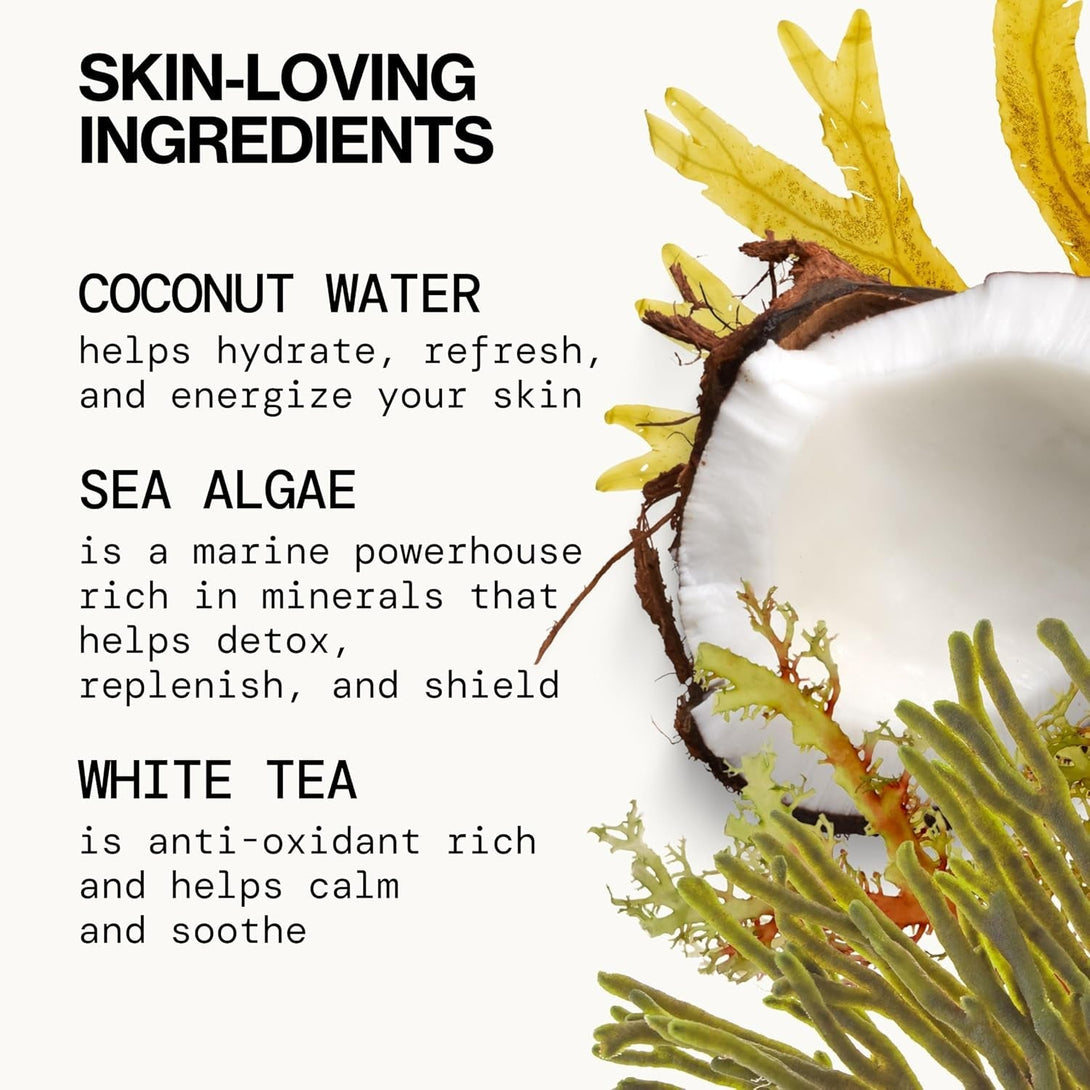 Pacifica Beauty Sea Foam Face Cleanser, Daily Gentle Foaming Face Wash, with Coconut Water + Sea Algae Complex, Removes Makeup, for Combination and Oily Skin, Vegan and Cruelty Free, Clean Skin Care
