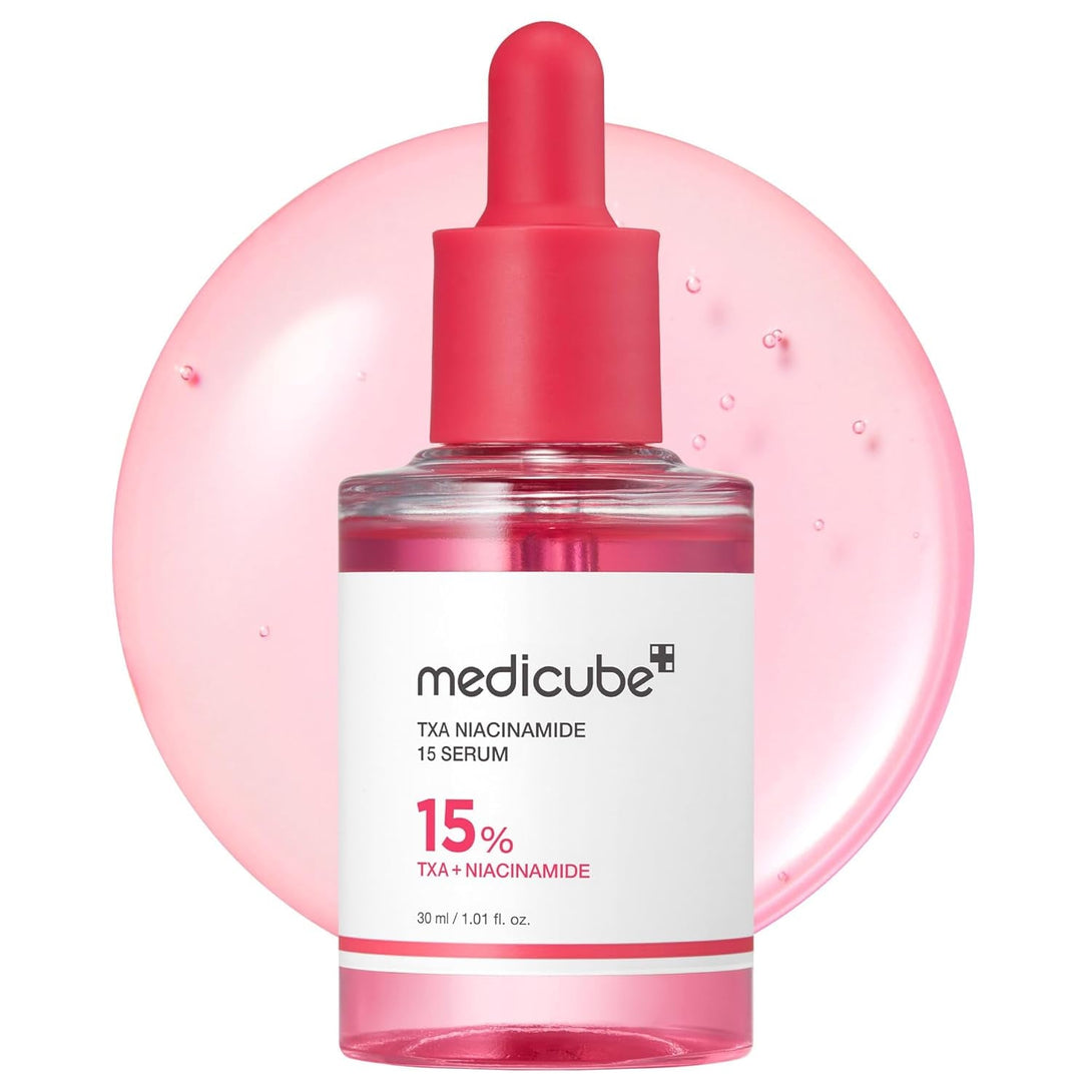 Medicube Txa+Niacinamide 15% Glow Facial Serum for after Spot Care | All-In-One Daily Korean Skincare | Uneven Skin Tone, Texture, and Hydration Care | High-Potency Tranexamic Acid 5% | 1.01 Fl.Oz