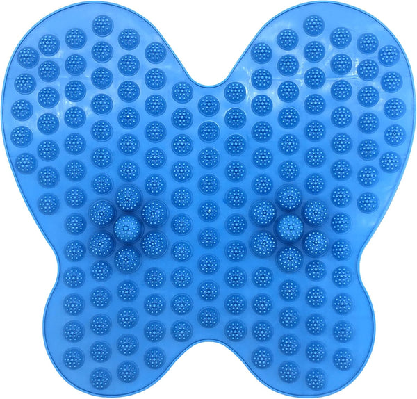 Silfrae Reflexology Massage Foot Mat, Acupuncture, Acupressure, Stress Release. (Lightblue)
