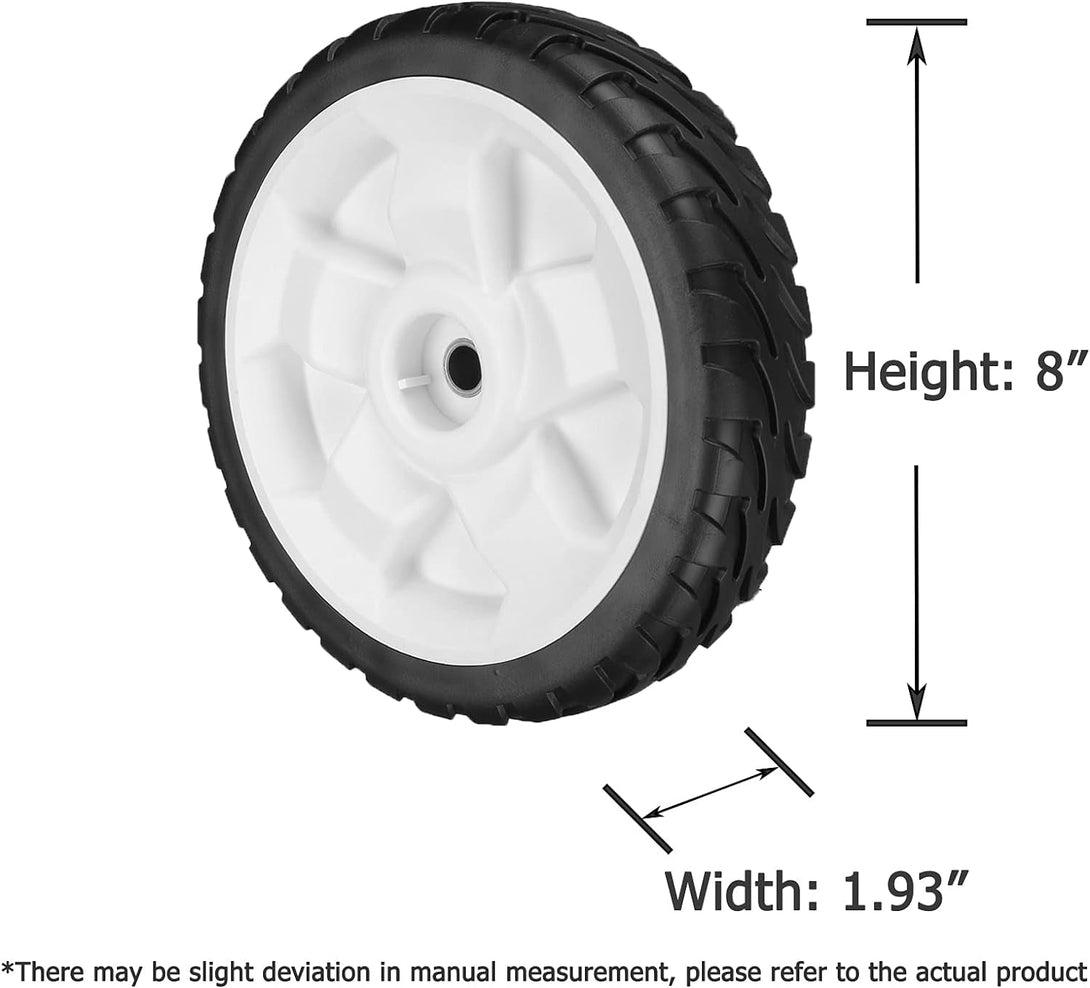 119-0311 Front Wheels for Toro 22" Recycler Mower, 137-4832 Drive Wheels Compatible with Toro 20330 20331 20339 20371 Self Propelled Mower FWD 22", 2 Pack, White