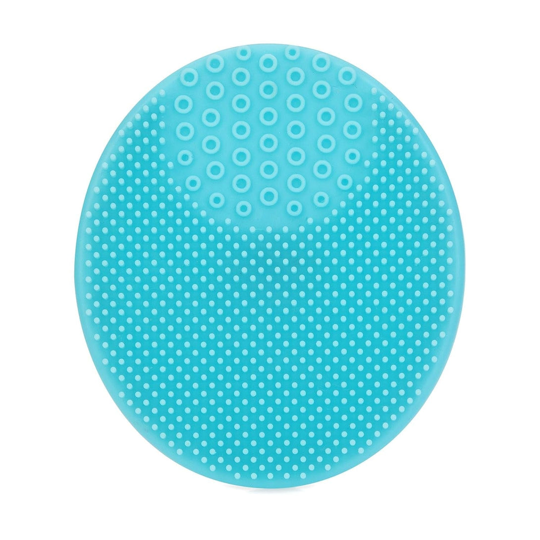 Nuby Scrubbies Silicone Bath Brush - Baby Essentials - Baby Bath Accessories - (2-Pack) Blue