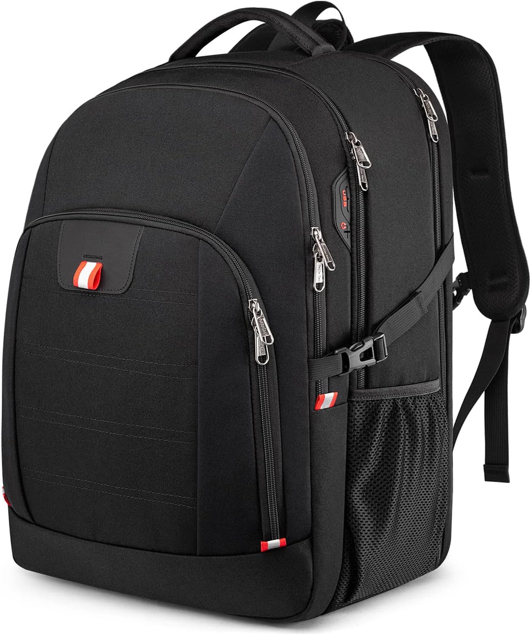 Della Gao Travel Laptop Backpack, 18Inch Large Travel Backpack for Men and Women with USB Charging Port Business Computer Back Pack(Black, 18.4 Inch)