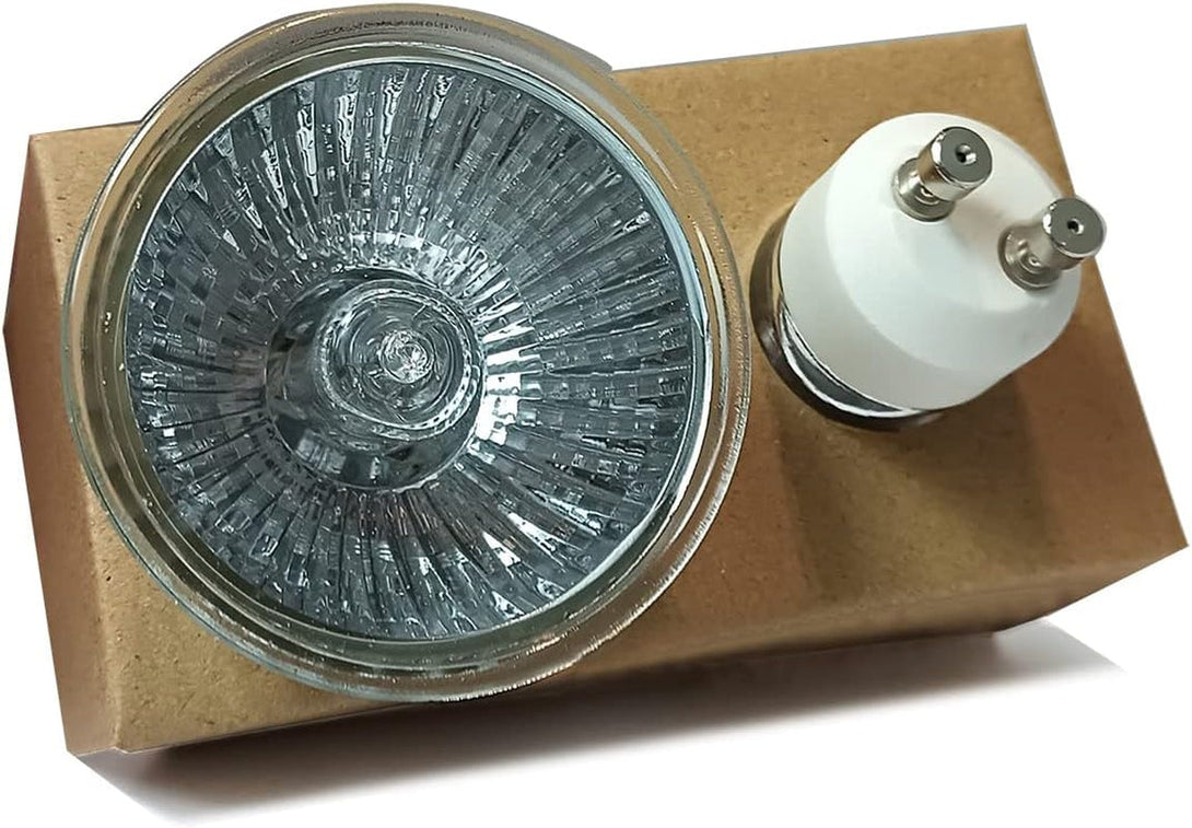 120V 50W GU10 Bulb for Candle Warmer Lamp, 2Pcs Gu10+C Dimmable 2800K Warm White Halogen Light Bulbs 2 Pin, Wax Burner Light Bulb, Full Glass Cover Reflector Track & Recessed Light Bulbs