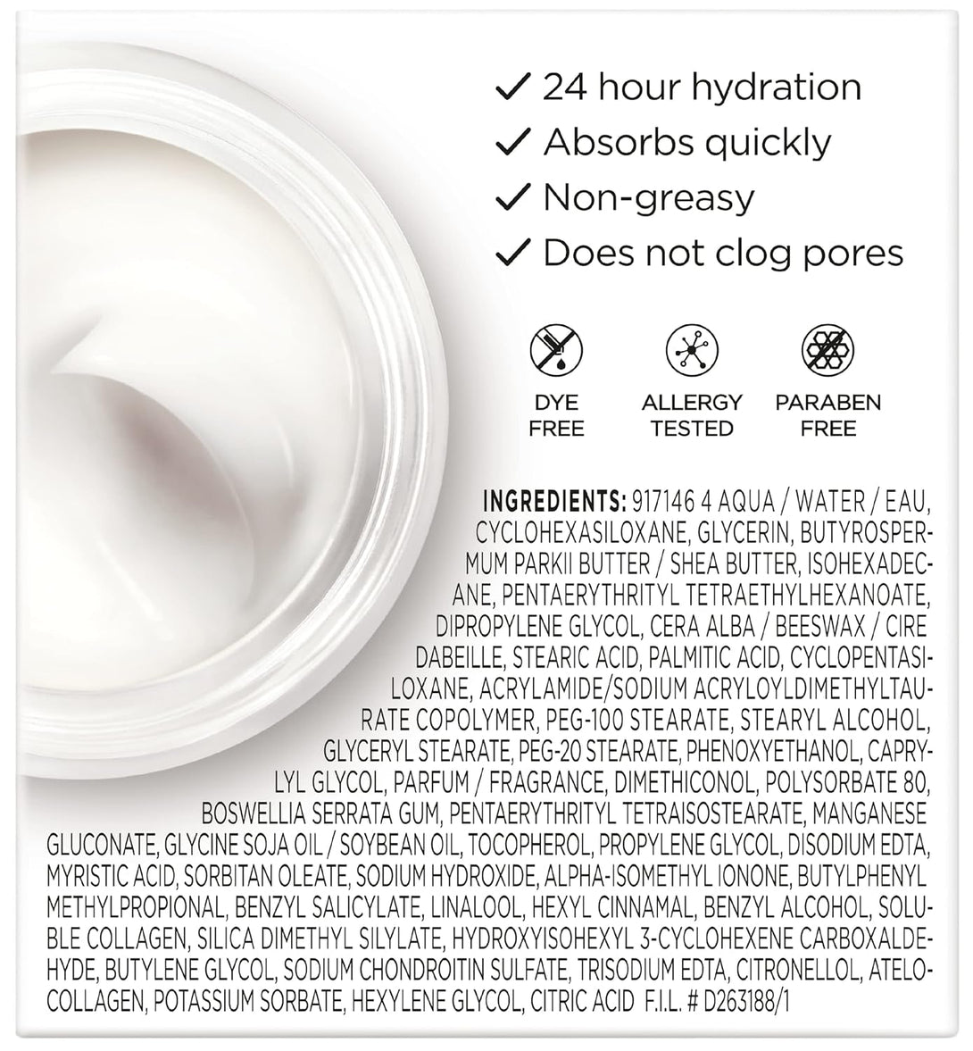 L’Oreal Paris Collagen Daily Face Moisturizer, Reduce Wrinkles, Face Cream 1.7 Oz