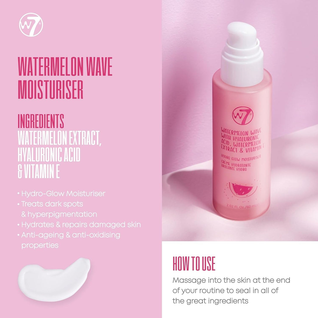W7 Self Care Skincare Set | Face Cleanser, Toner, Serum, Moisturizer & Lip Mask | Complete Daily Face Routine | Full Size, Long Lasting Products to Use at Home
