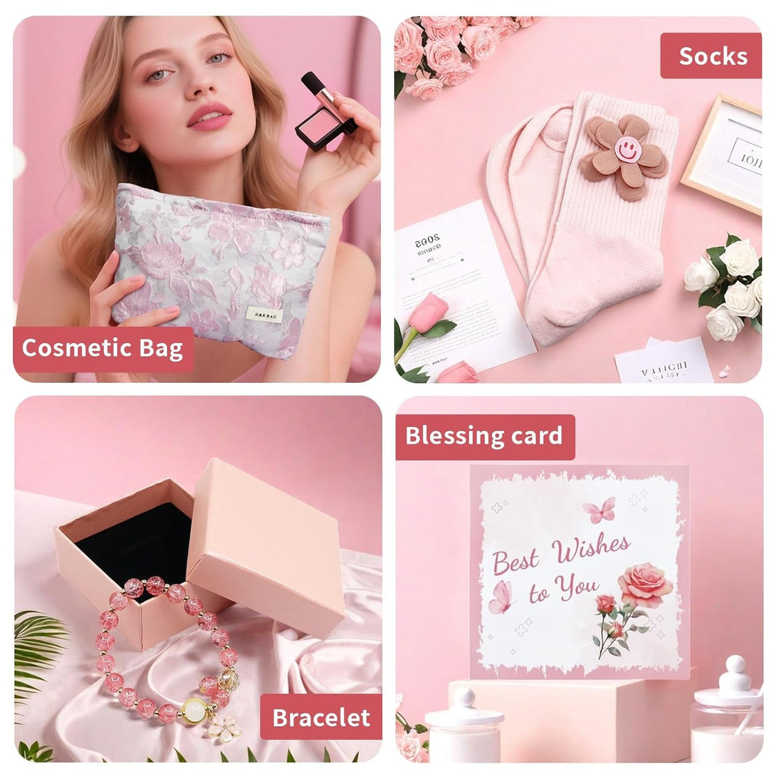Mother'S Day for Mom, Gift Baskets for Women, Birthday Gift for Women Her Friend Sister Wife Coworker Graduate Teacher, Bath Sets for Woman Gift, Valentines Day Gifts for Her